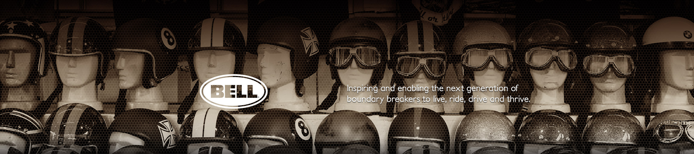Bell Helmets vintage racing header - Graphic Regime