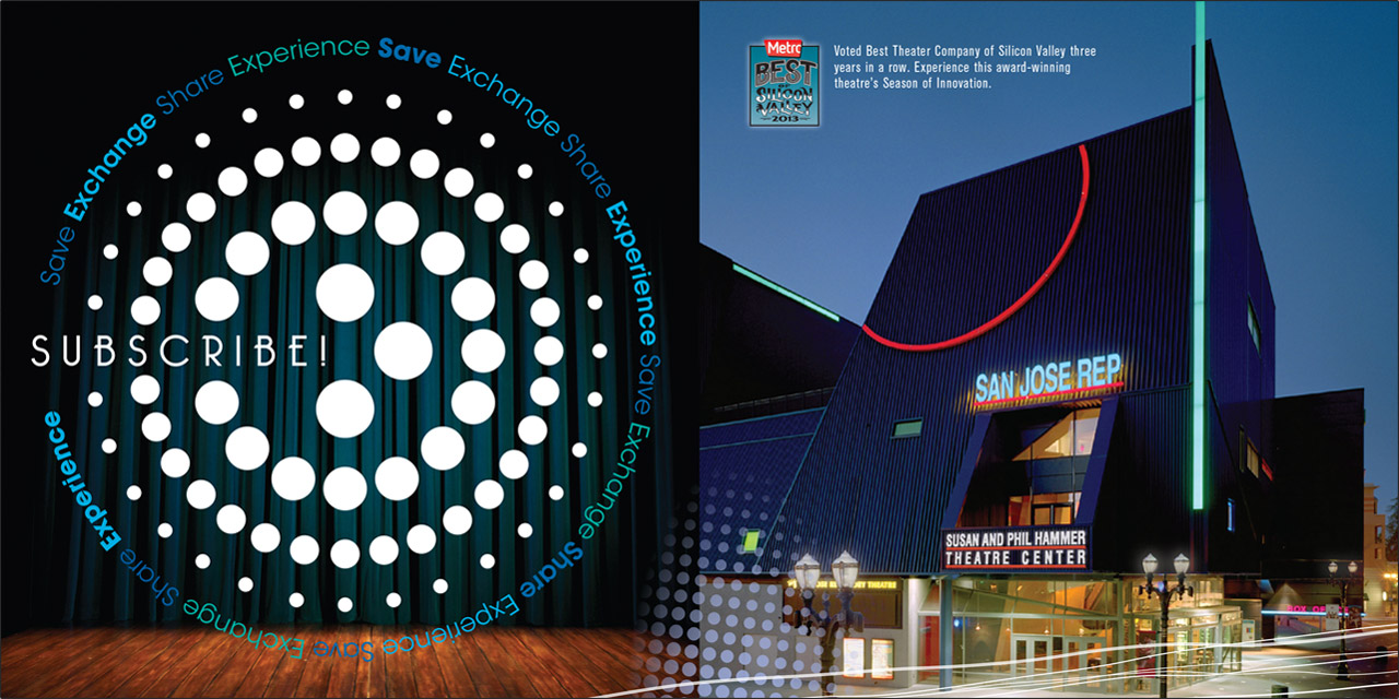 SJ Rep San Jose Repertory Theatre Season of Innovation Brochure Mailer - Graphic Regime