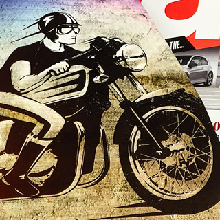 Cultured Biker motorcycle apparel illustration fashion ride graphic design - Graphic Regime Chris Mark
