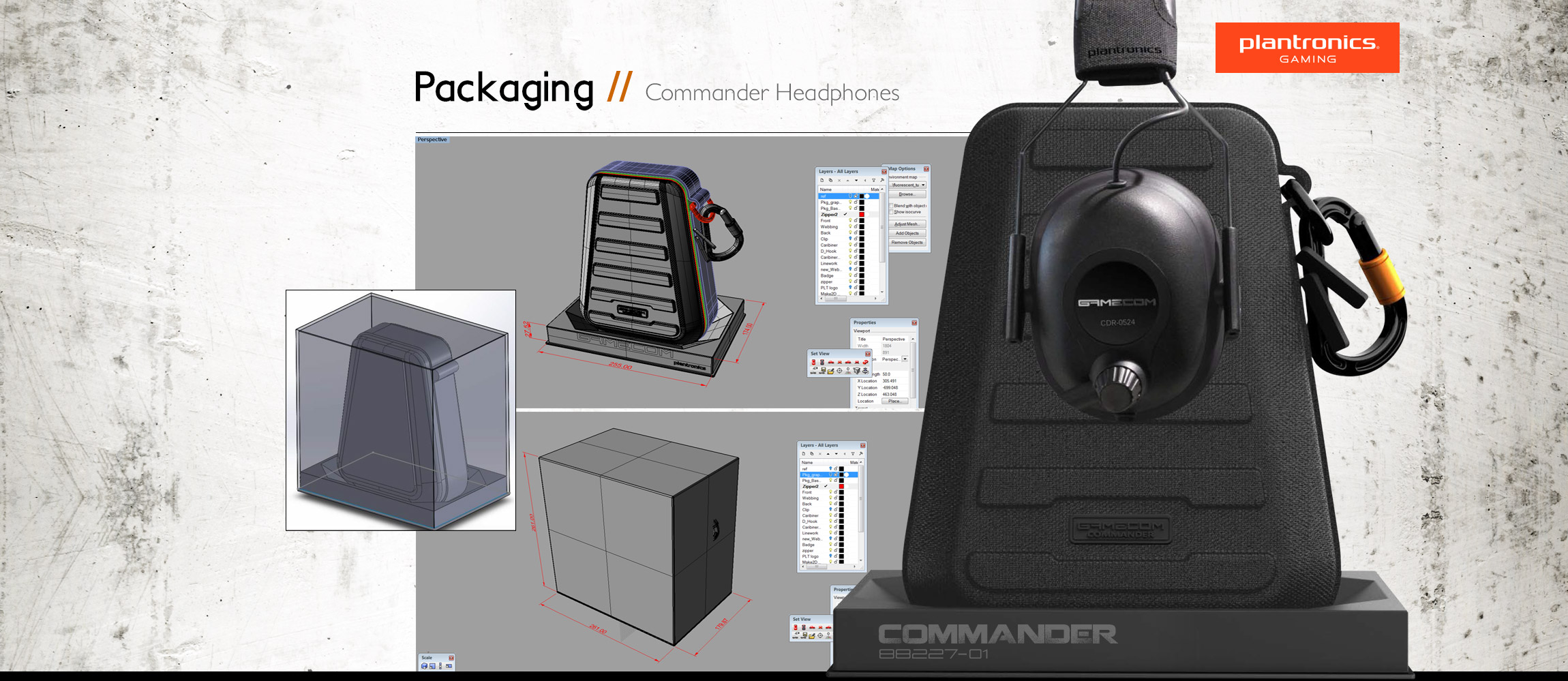 Plantronics Gamecom Commander Gaming Headphones ID Packaging Santa Cruz - Graphic Regime