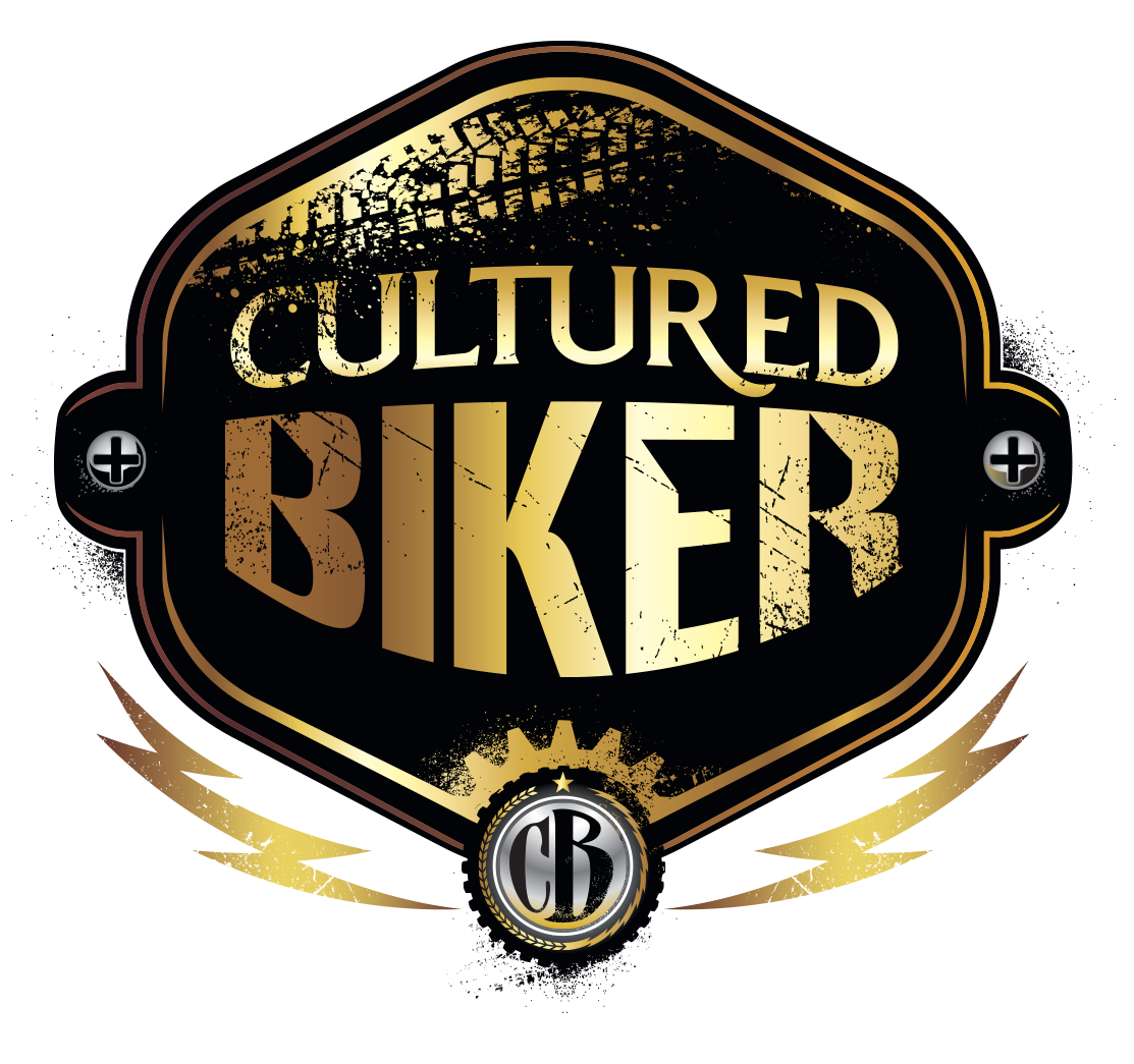 Cultured Biker motorcycle apparel identity logo icon illustration type design - Graphic Regime